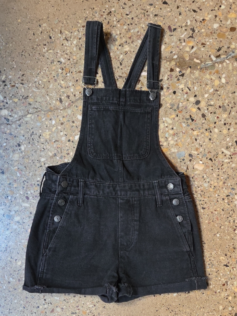 Madewell Black Denim Overalls with Bib Size XS